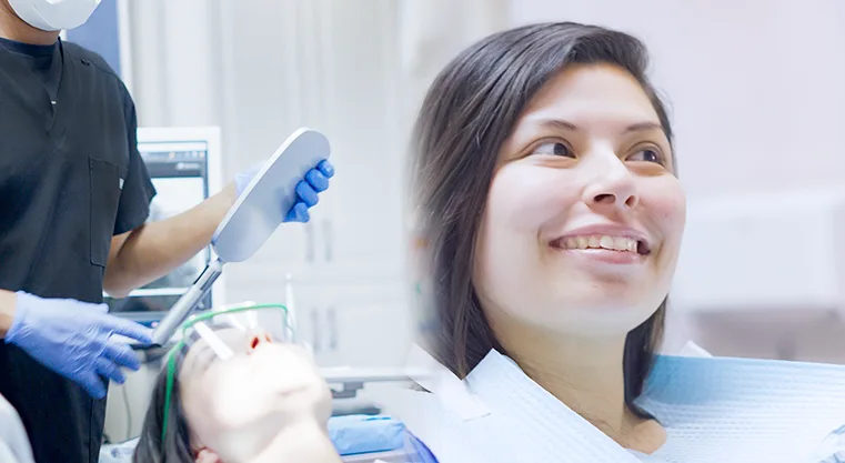 Dental bonding before and after