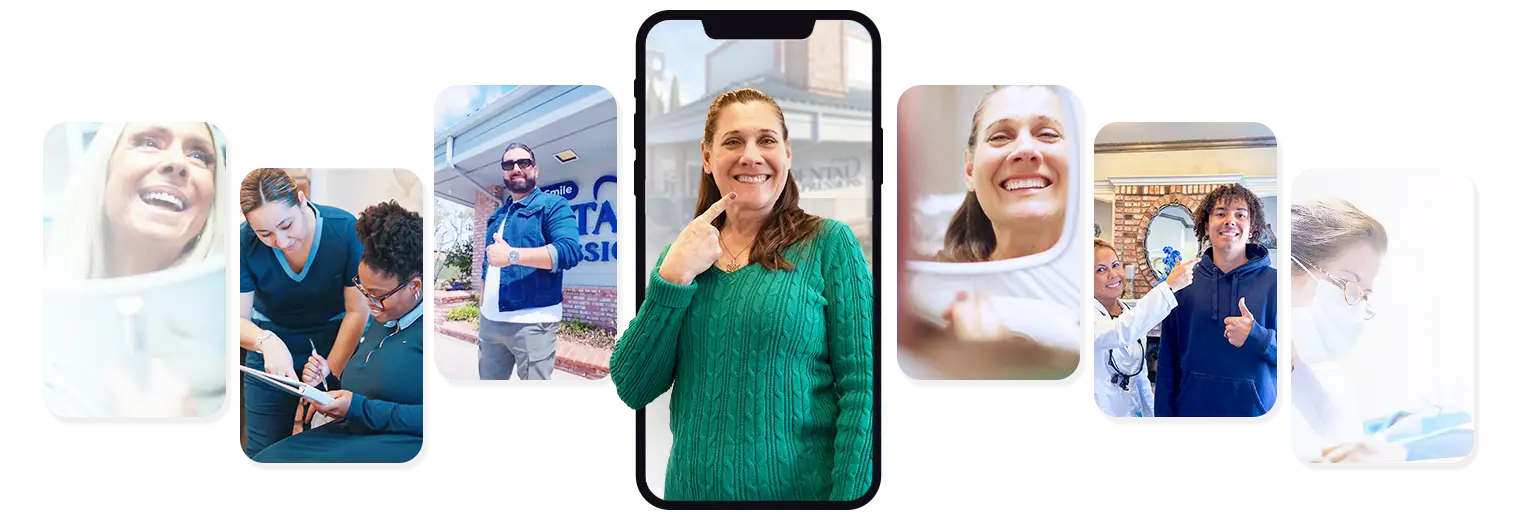 Happy Dental Expressions patient after receiving dental veneers